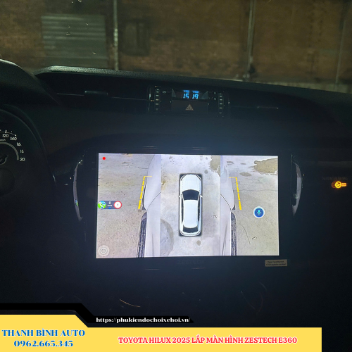 Toyota Hilux 2025 gắn màn hình Zestech E360 Thanh Bình Auto